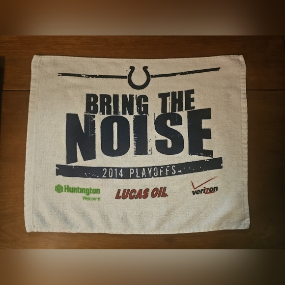 Indianapolis COLTS 2014 Playoffs Souvenir Rally Towel 17x13 - RARE